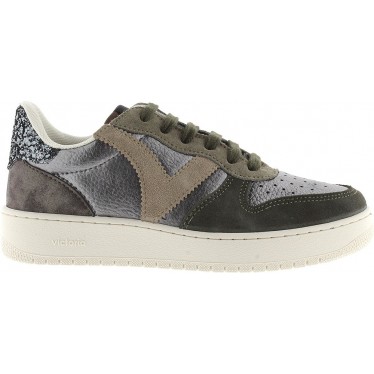 Sneaker Victoria 1258257 Madrid Metallica KAKI