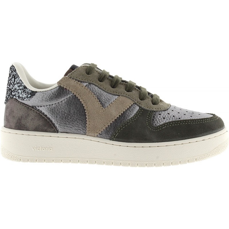 Sneaker Victoria 1258257 Madrid Metallica KAKI