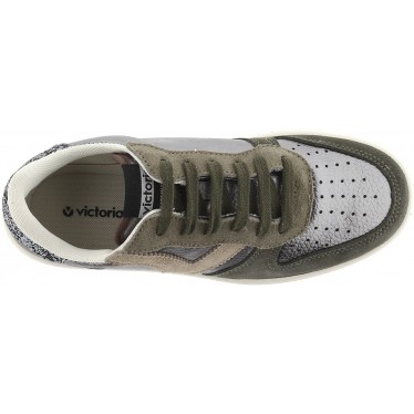 Sneaker Victoria 1258257 Madrid Metallica KAKI