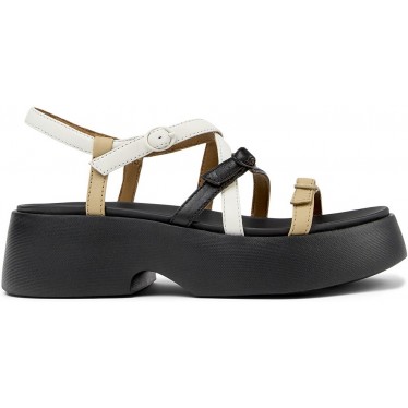 Sandali in pelle CAMPER Twins K201713 NEGRO_004