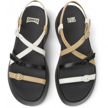 Sandali in pelle CAMPER Twins K201713 NEGRO_004
