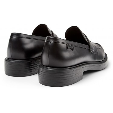 Mocassini in pelle stile nautico CAMPER Dean K101045 NEGRO_001