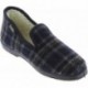 Victoria 200301M Pantofole a quadri comode unisex MARINO