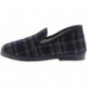 Victoria 200301M Pantofole a quadri comode unisex MARINO
