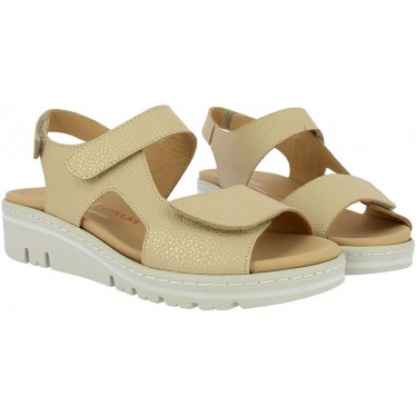 Sandali da donna Doctor Cutillas 36150 Autoadesivi PLATINO