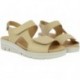 Sandali da donna Doctor Cutillas 36150 Autoadesivi PLATINO