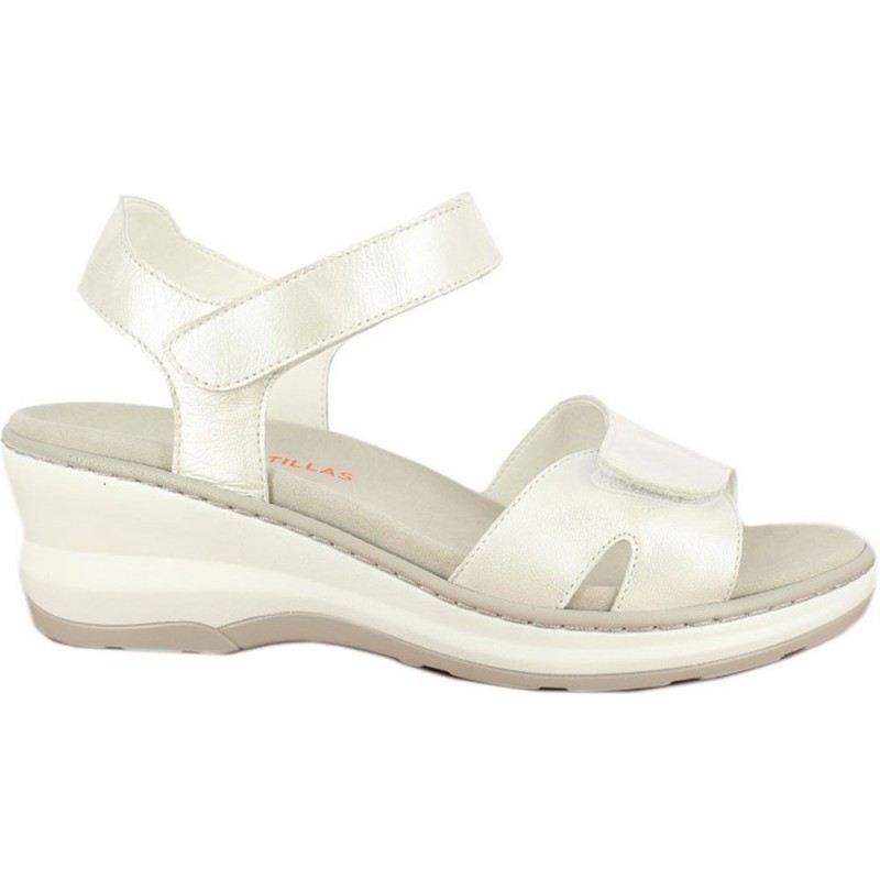 Sandalo autoadesivo da donna Doctor Cutillas 47511 BLANCO