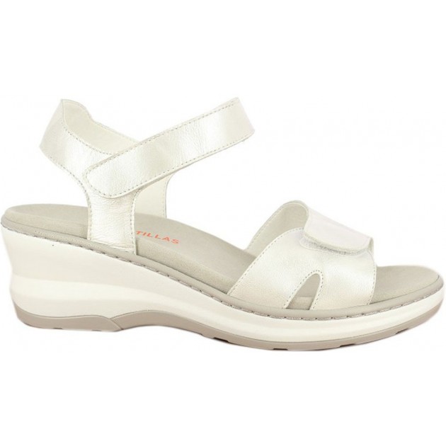 Sandalo autoadesivo da donna Doctor Cutillas 47511 BLANCO Sandalo autoadesivo da donna Doctor Cutillas 47511 BLANCO