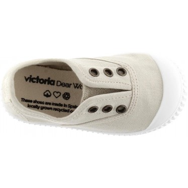 Sneakers unisex in tela Victoria 106627 Elastico Inglese HIELO