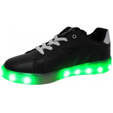 GEOX KOMMODOR ZAPATILLA LUCES SYNT  NEGRO