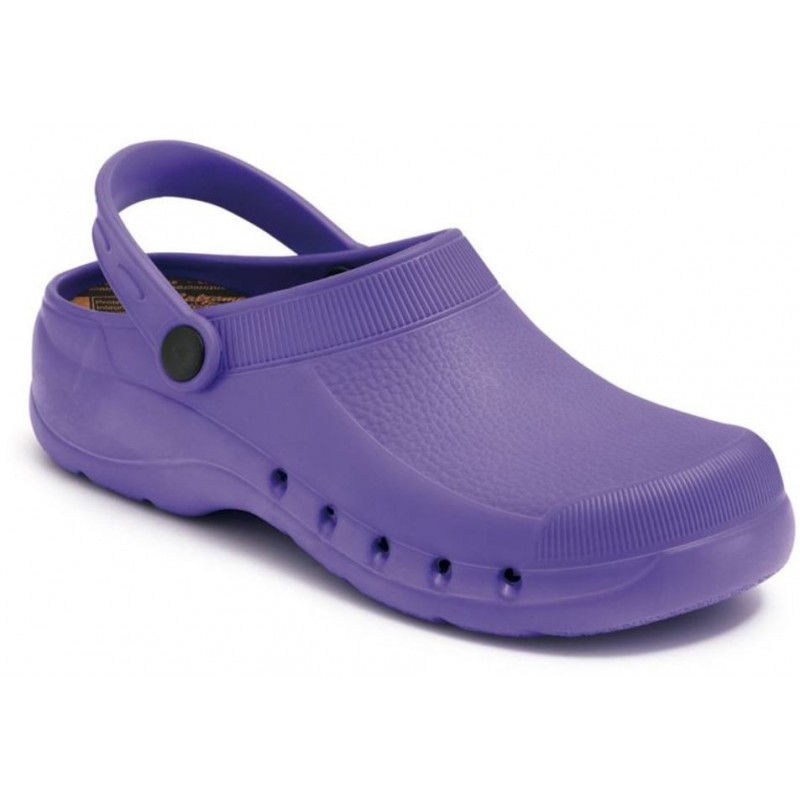 CALZAMEDI ZUECO SANITARIO PVC COMODO Y ANATOMICO UNISEX  MORADO