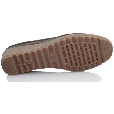 FLEXX STRECH RUN ZAPATO CUÑA COMODA  MARRON