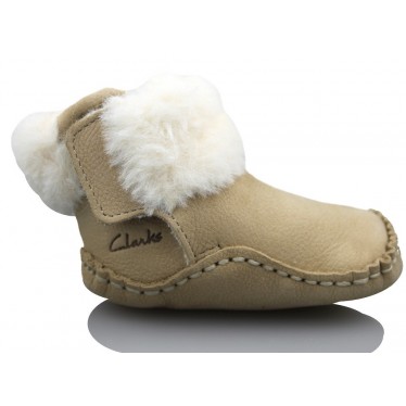 CLARKS BABBY CUDDLE  BEIGE